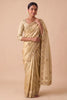 Premium Cream Banarasi Silk Woven Saree  Hand Work for Women
