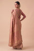Beautiful Rose Pink Banarasi Silk Woven Saree Hand Work for Women