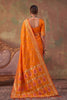Graceful Orange Soft Silk Woven Jacquard Saree for Women