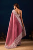 Beautiful Dusty Rose Jute Silk Saree Designer Border for Women