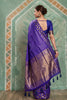 Premium Purple Art Silk Weaving Jari Designer Saree for Women