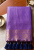 Premium Purple Art Silk Weaving Jari Designer Saree for Women
