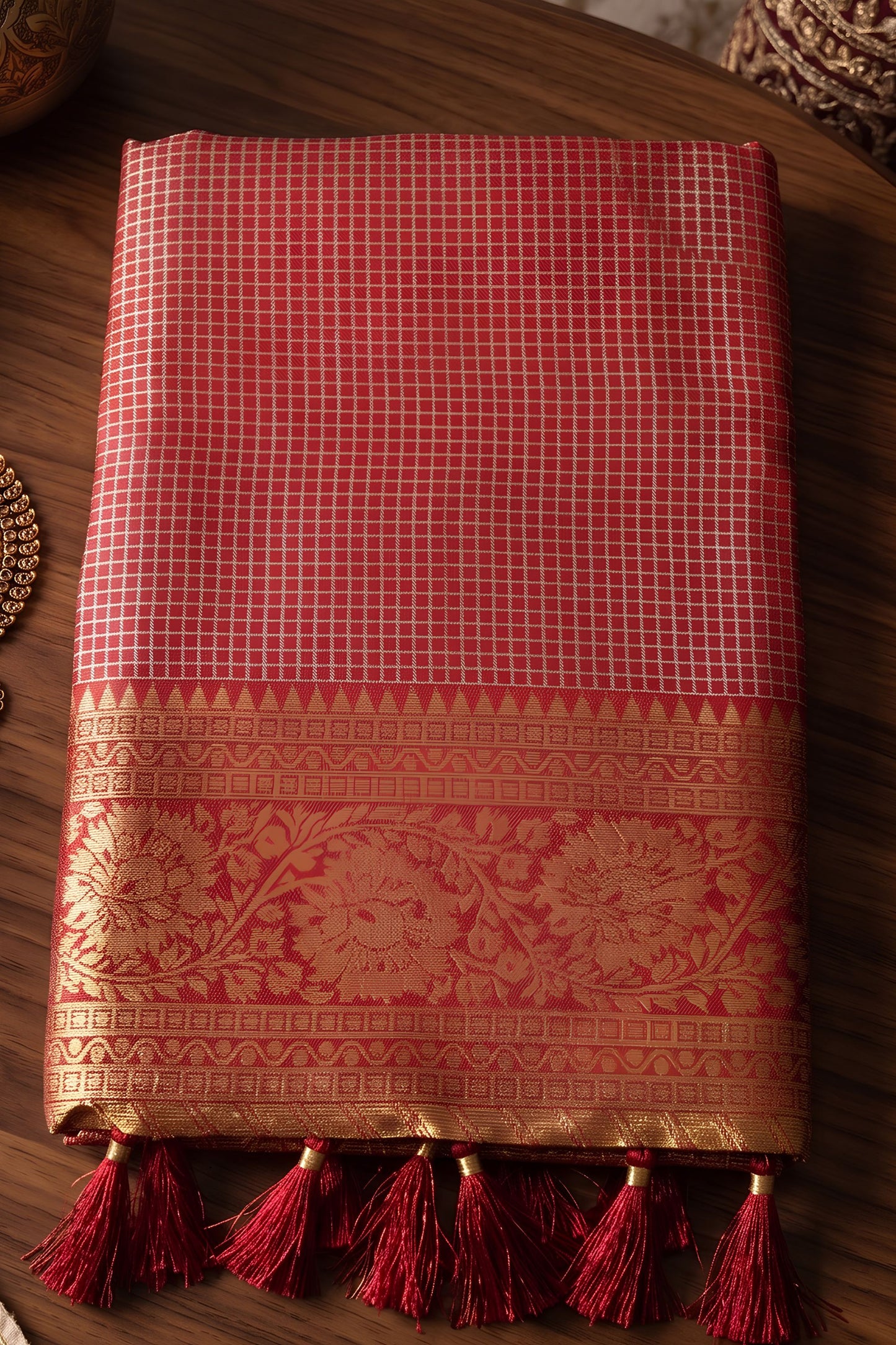 Peacfull Maroon Art Silk Weaving Jari Designer Saree for Women