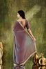 Luxury Wine Silk Blend Saree Lace Border for Women