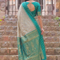 Graceful Beige Cotton Weaving Jari Designer Saree Border for Women