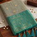 Graceful Beige Cotton Weaving Jari Designer Saree Border for Women