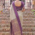 Traditional Beige Cotton Weaving Jari Designer Saree Border for Women