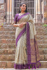 Traditional Beige Cotton Weaving Jari Designer Saree Border for Women
