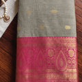 Stunning Beige Cotton Weaving Jari Designer Saree Border for Women