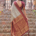 Designer Beige Cotton Weaving Jari Designer Saree Border for Women