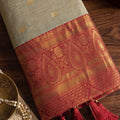 Designer Beige Cotton Weaving Jari Designer Saree Border for Women
