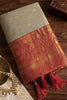 Designer Beige Cotton Weaving Jari Designer Saree Border for Women
