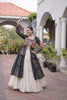 Elegant Black Leheriya Printed Designer Lehenga Choli Set with White Skirt for Navratri