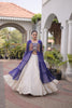 Stunning Purple Leheriya Printed Designer Lehenga Choli Set with White Skirt for Navratri