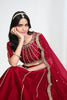 Wonderful Red Art Silk Designer Lehenga Choli Set with Embroidery Work and Dupatta for Wedding