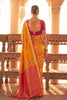 Wonderful Orange Soft Silk Woven Designer Saree for Women