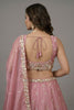 Beautiful Pink Tissue Silk Embroidered Designer Lehenga Choli with Dupatta for Wedding