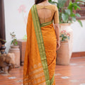 Gracefull Orange Soft Silk Woven Designer Saree Border for Women