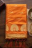 Gracefull Orange Soft Silk Woven Designer Saree Border for Women