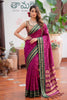 Gorgeous Rani Pink Soft Silk Woven Designer Saree Border for Women