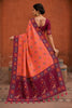 Beautiful Pink Patola Silk Woven Meenakari Jacquard Designer Saree for Women