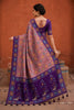 Dusty Rose Pink Patola Silk Woven Meenakari Jacquard Designer Saree for Women