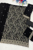 Premium Black Georgette Straight Salwar Suit Embroidery Work for Women