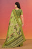 Graceful Pista Green Kanjivaram Woven Designer Printed Saree