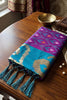 Stylish Purple Soft Silk Woven Printed Designer Saree with Woven Border