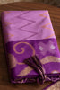 Elegant Lavender Soft Silk Woven Border Designer Printed Saree