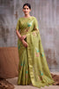 Graceful Pista Green Linen Cotton Woven Designer Saree