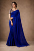 Royal Blue Tissue Woven Designer Saree with Contrast Border