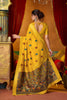 Graceful Mustard Yellow Modal Silk Woven Katha Saree for Women