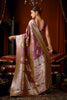Lovely Purple Soft Silk Woven Jacquard Designer Saree for Women