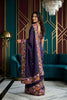 Royal Purple Manipuri Silk Multi Thread Floral Embroidery Work Saree for Women