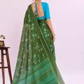 Graceful Olive Green Georgette Designer Printed Saree for Women