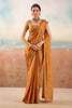 Vibrant Rust Orange Chiffon Saree with Embroidery Work for Women