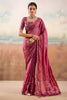 Stunning Rani Pink Chiffon Saree Embroidery Work for Women