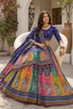 Superb Multicolor Cotton Rayon Designer Printed Lehenga Choli with Dupatta for Women