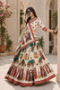 Charming Cream Cotton Rayon Designer Printed Lehenga Choli with Dupatta for Women