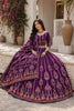 Gorgeous Purple Cotton Rayon Designer Printed Lehenga Choli with Dupatta for Women