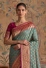 Elegant Teal Blue Silk Woven Jari Designer Saree for Women