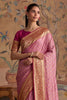 Stylish Pink Silk Woven Jari Designer Saree for Women