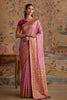 Stylish Pink Silk Woven Jari Designer Saree for Women
