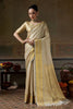 Stylish Cream Kanchivaram Silk Woven Jari Designer Saree for Women