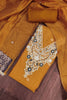 Stunning Rust Orange Banarasi Cotton Woven Designer Hand Work Salwar Suit for Women