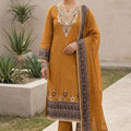 Stunning Rust Orange Banarasi Cotton Woven Designer Hand Work Salwar Suit for Women