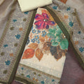 Graceful Olive Green Modal Cotton Hand Work Salwar Suit with Dupatta