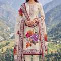 Stylish Maroon Modal Cotton Printed Hand Work Salwar Suit with Dupatta