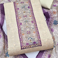 Premium Purple Modal Cotton Hand Work Salwar Suit with Dupatta